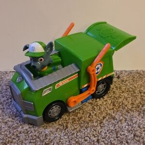 PAW Patrol Rocky's Recycling Truck Toy Vehicle and Figure